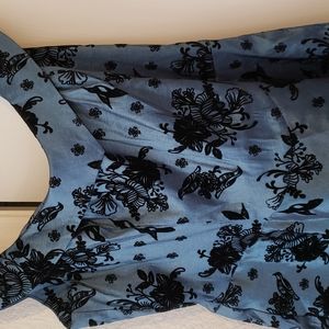NWT Voodoo Vixen Blue Bird Flocking Dress